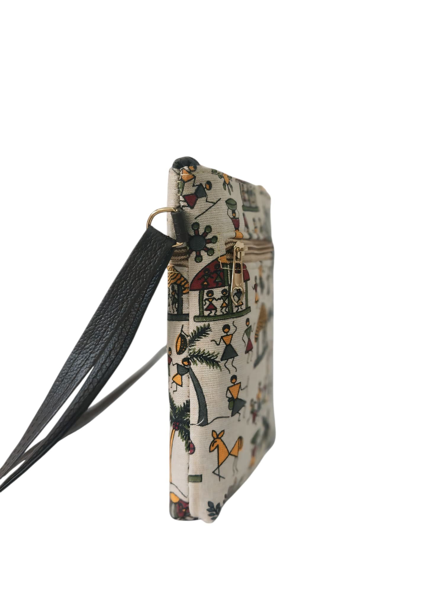 Handmade Multi Colour Printed Design Sling Bag thumbnail 8